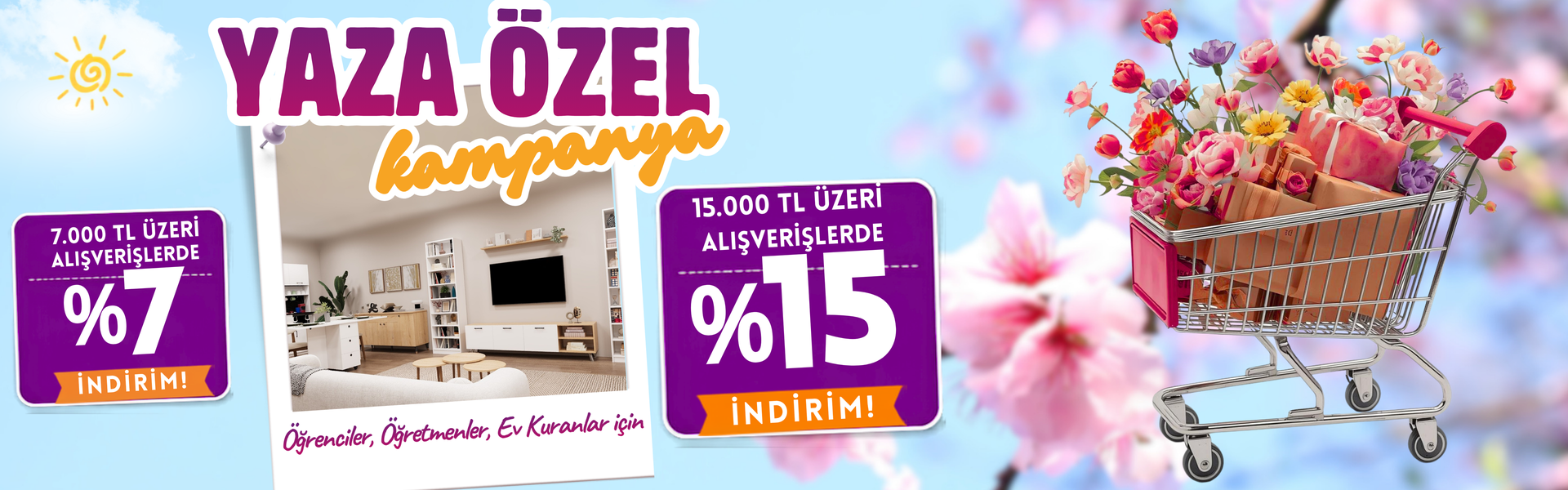 %7 ve %15 indirim