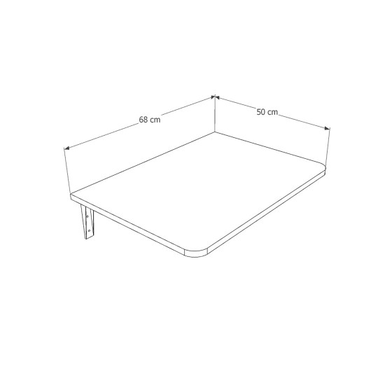 Duvara Monte Katlanır Masa DMM-09 (68 cm)