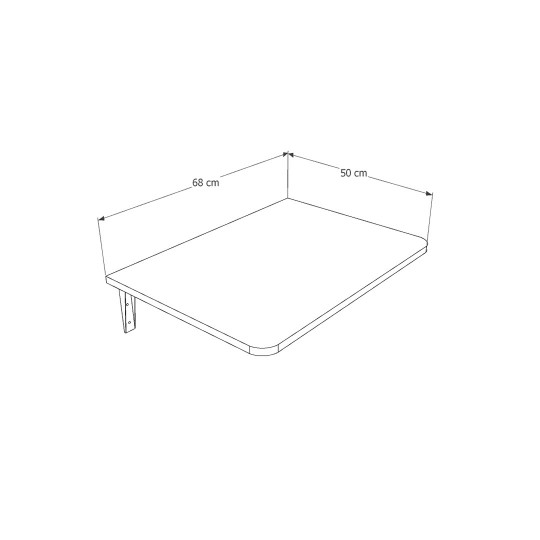 Duvara Monte Katlanır Masa DMM-13 (68 cm)