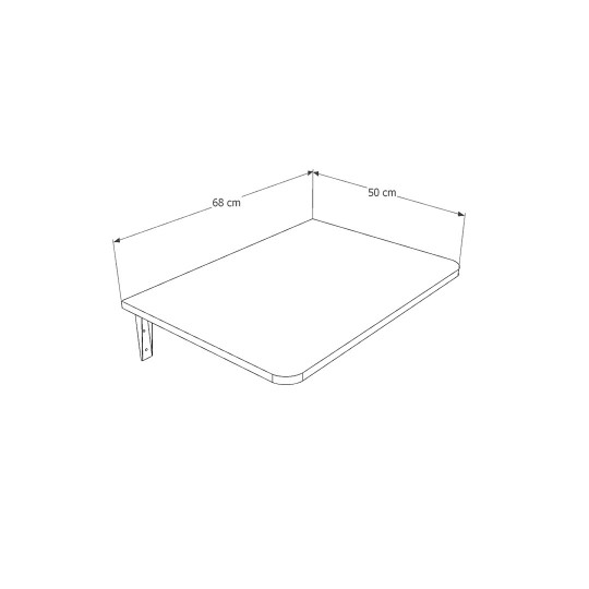 Duvara Monte Katlanır Masa DMM-14 (68 cm)