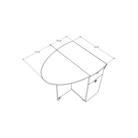 Katlanır Masa KM-06 (141 cm)