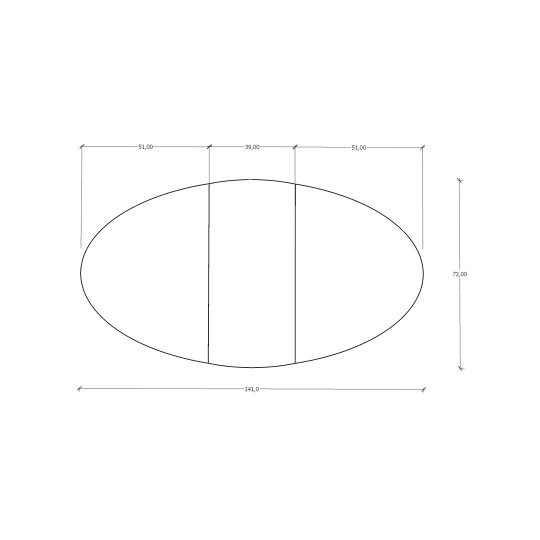 Katlanır Masa Beyaz & Royal Mermer KM-07 (141 cm)