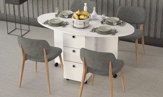 Beyaz Mutfak Masası Beyaz Mutfak Masası