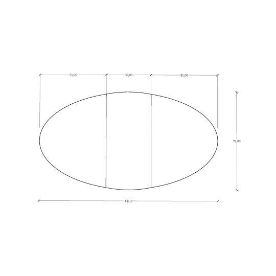 Katlanır Masası  Asra KM-08 (141 cm)