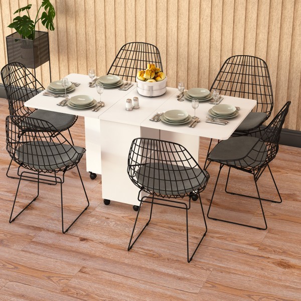 Katlanır Masa & Kiler Dolabı Seti KM-12 + MK-08 Katlanır Masa & Kiler Dolabı Seti KM-12 + MK-08