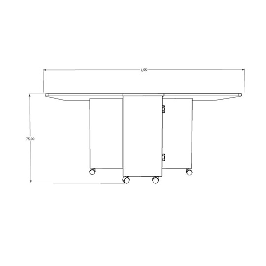 Katlanır Masa KM-13 (155 cm)