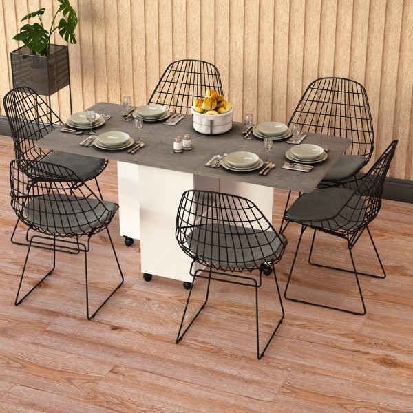 Katlanır Masa & Kiler Dolabı Seti KM-14 + MK-14 Katlanır Masa & Kiler Dolabı Seti KM-14 + MK-14