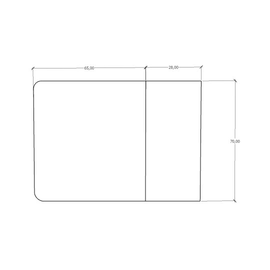 Katlanır Masa Beyaz KM-17 (70 cm)