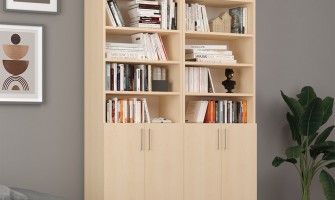 Doğal Ahşap Kitaplık