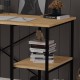 Raflı Metal Çalışma Masası Metal-ÇM-01 Safi̇r Meşe (120 cm)