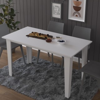 Yemek Masası M001 Beyaz (135 cm)