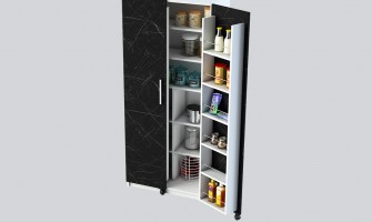 Siyah Mutfak Dolabı Siyah Mutfak Dolabı