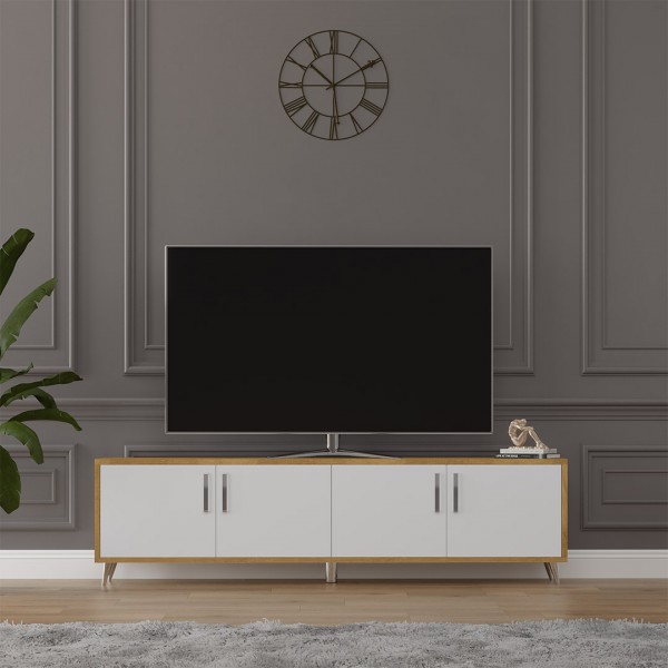 TV Ünitesi Beyaz  & Petra T-03 (160 cm) TV Ünitesi Beyaz  & Petra T-03 (160 cm)