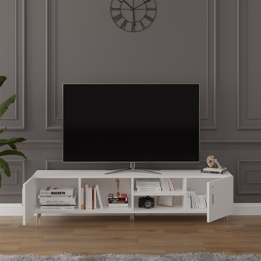 TV Ünitesi Beyaz T-09 (180 cm)