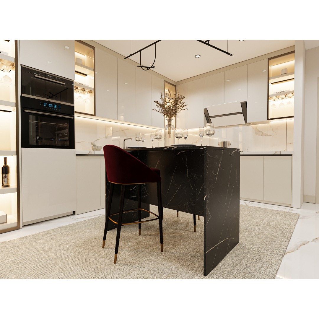 %100 MDFLAM 120cm Mutfak Adası Yemek ve Bar Masası MA-03