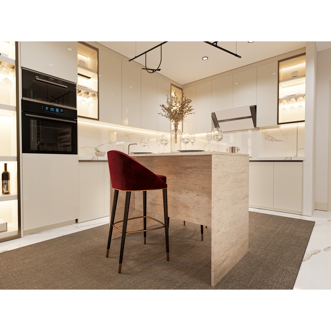 %100 MDFLAM 120cm Mutfak Adası Yemek ve Bar Masası MA-03