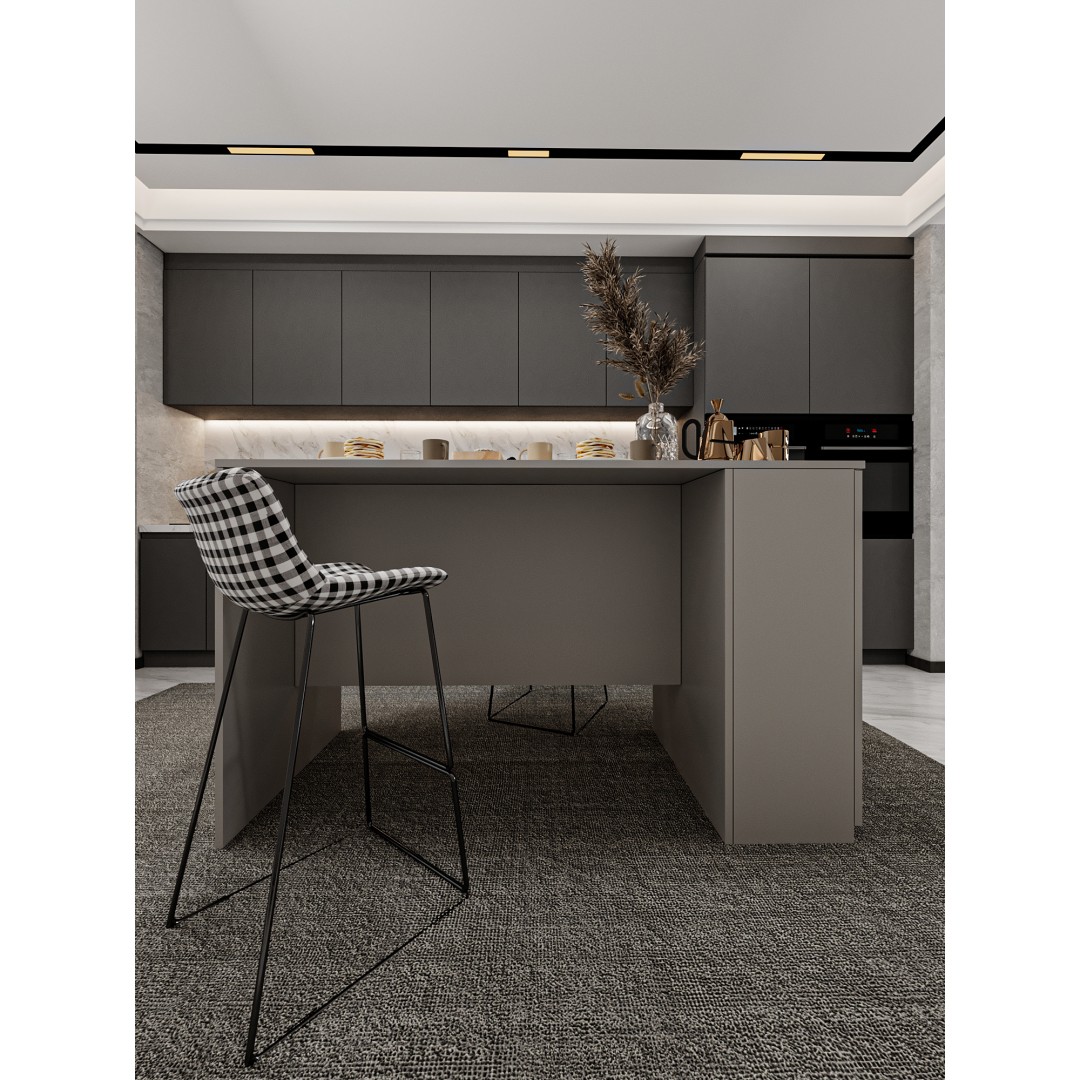 %100 MDFLAM 150cm Dolaplı Yüksek Mutfak Adası Yemek ve Bar Masası MA-04 %100 MDFLAM 150cm Dolaplı Yüksek Mutfak Adası Yemek ve Bar Masası MA-04