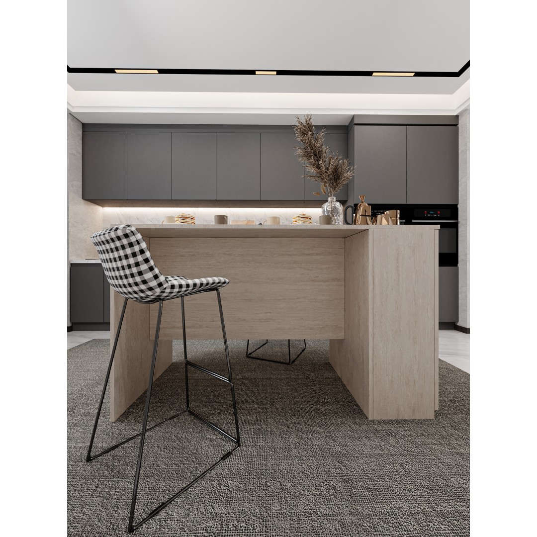 %100 MDFLAM 150cm Dolaplı Yüksek Mutfak Adası Yemek ve Bar Masası MA-04 %100 MDFLAM 150cm Dolaplı Yüksek Mutfak Adası Yemek ve Bar Masası MA-04
