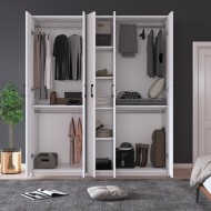 %100 MDFLAM 5 Kapaklı 150cm Gardrop G-09