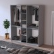 %100 MDFLAM 5 Kapaklı 150cm Gardrop G-09