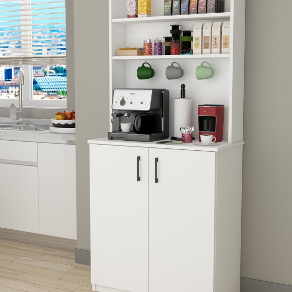 %100 MDFLAM Kahve Köşesi Çok Amaçlı Mutfak Dolabı KAHVE01