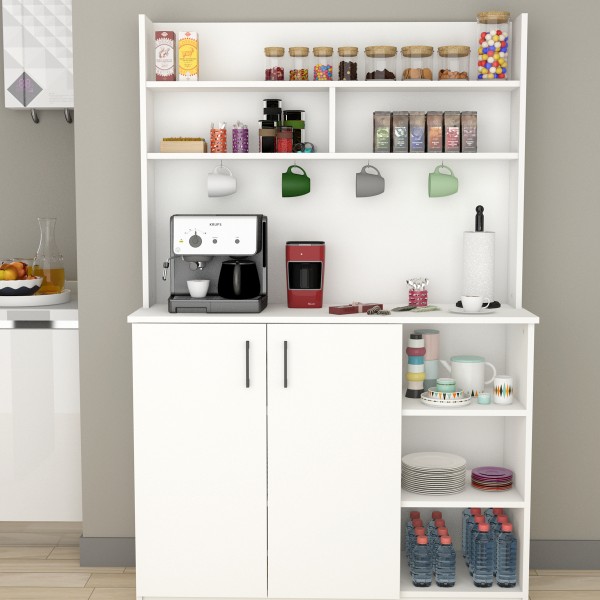 %100 MDFLAM Kahve Köşesi Çok Amaçlı Mutfak Dolabı KAHVE02 %100 MDFLAM Kahve Köşesi Çok Amaçlı Mutfak Dolabı KAHVE02