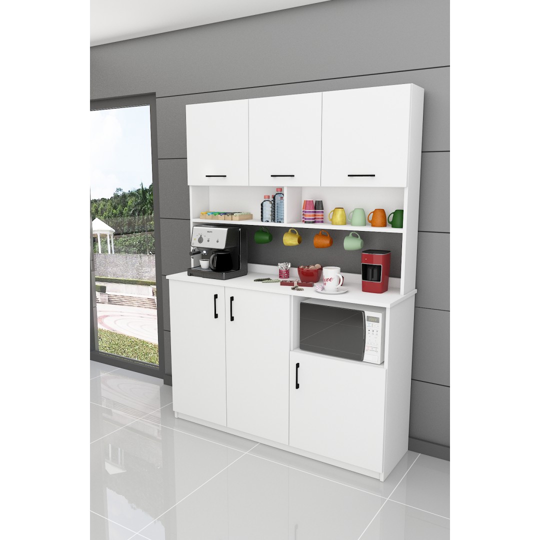 %100 MDFLAM Kahve Köşesi Çok Amaçlı Mutfak Dolabı KAHVE03 %100 MDFLAM Kahve Köşesi Çok Amaçlı Mutfak Dolabı KAHVE03