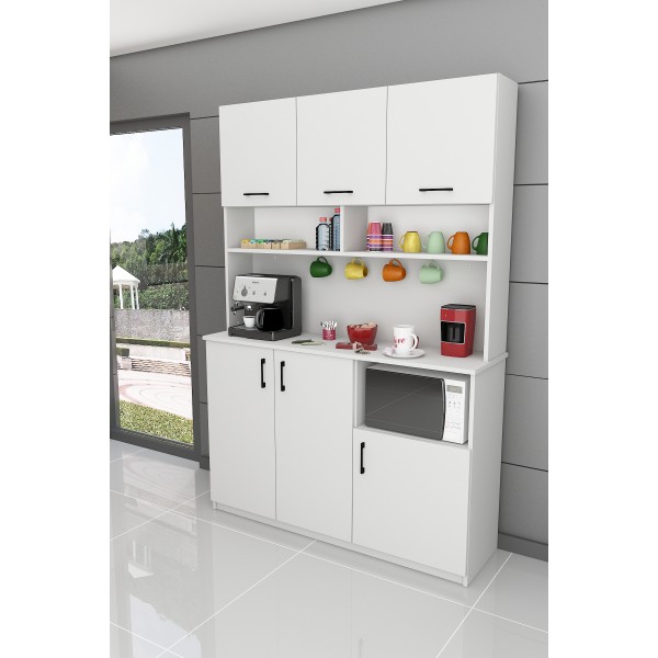 %100 MDFLAM Kahve Köşesi Çok Amaçlı Mutfak Dolabı KAHVE03 %100 MDFLAM Kahve Köşesi Çok Amaçlı Mutfak Dolabı KAHVE03