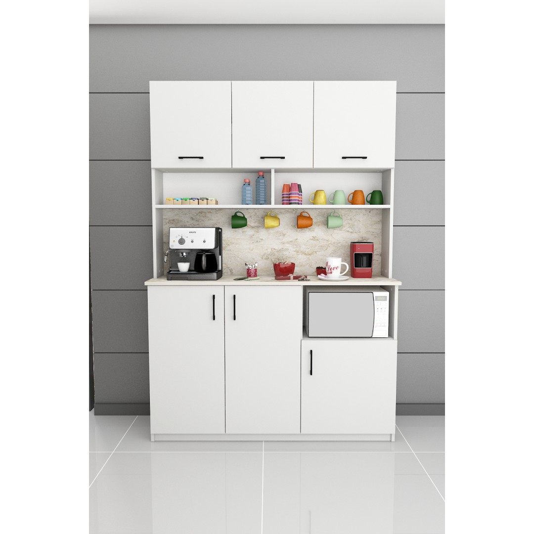 %100 MDFLAM Kahve Köşesi Çok Amaçlı Mutfak Dolabı KAHVE03 %100 MDFLAM Kahve Köşesi Çok Amaçlı Mutfak Dolabı KAHVE03