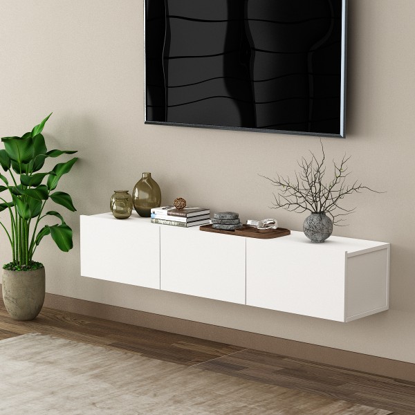 %100 MDFLAM TV Ünitesi TV Sehpası Duvara Monte T-27 %100 MDFLAM TV Ünitesi TV Sehpası Duvara Monte T-27