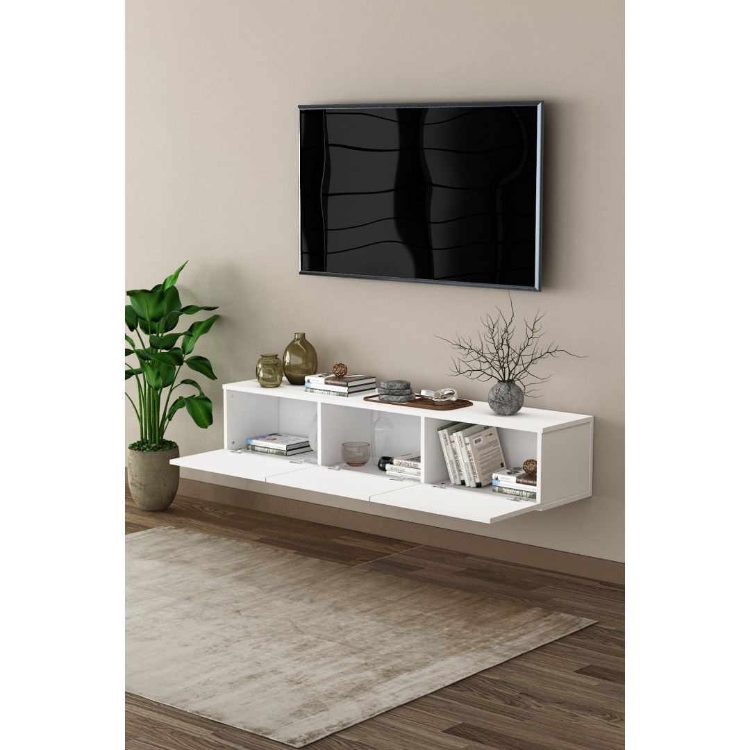 %100 MDFLAM TV Ünitesi TV Sehpası Duvara Monte T-27 %100 MDFLAM TV Ünitesi TV Sehpası Duvara Monte T-27