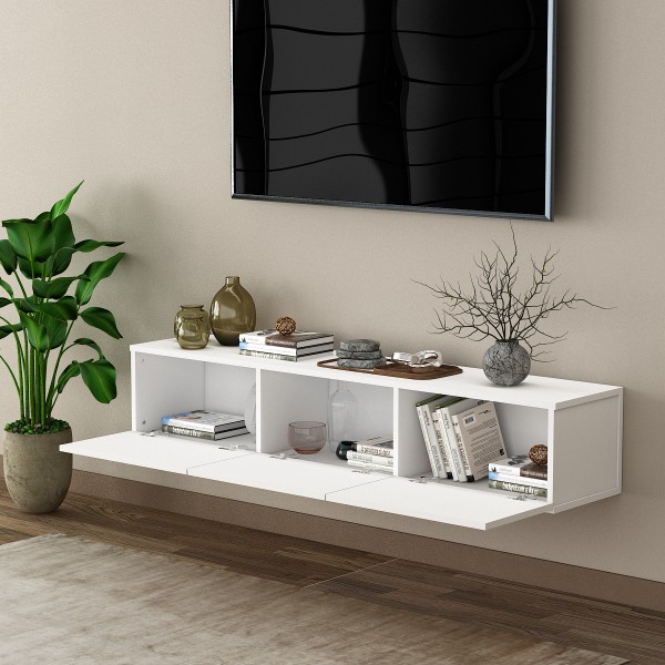 %100 MDFLAM TV Ünitesi TV Sehpası Duvara Monte T-27 %100 MDFLAM TV Ünitesi TV Sehpası Duvara Monte T-27