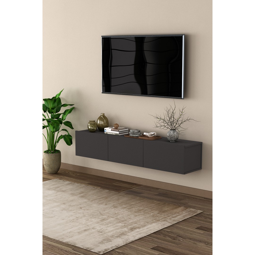 %100 MDFLAM TV Ünitesi TV Sehpası Duvara Monte T-27 %100 MDFLAM TV Ünitesi TV Sehpası Duvara Monte T-27