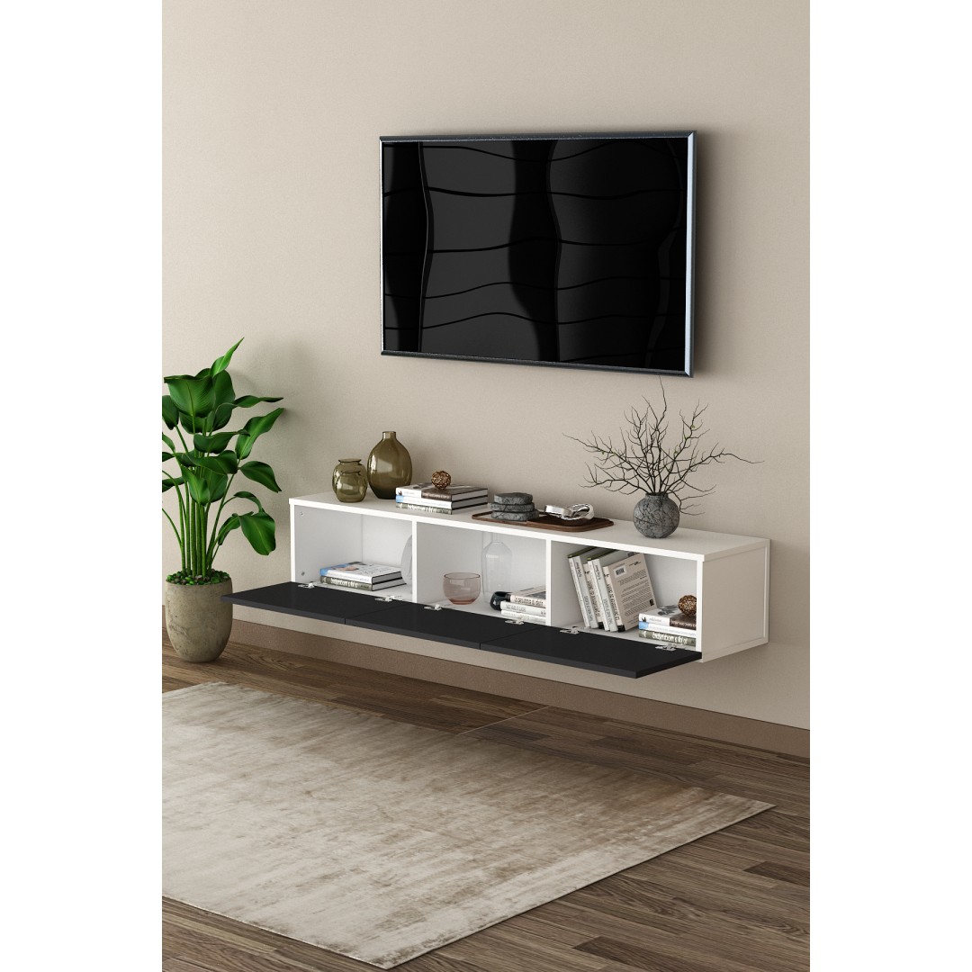 %100 MDFLAM TV Ünitesi TV Sehpası Duvara Monte T-27 %100 MDFLAM TV Ünitesi TV Sehpası Duvara Monte T-27