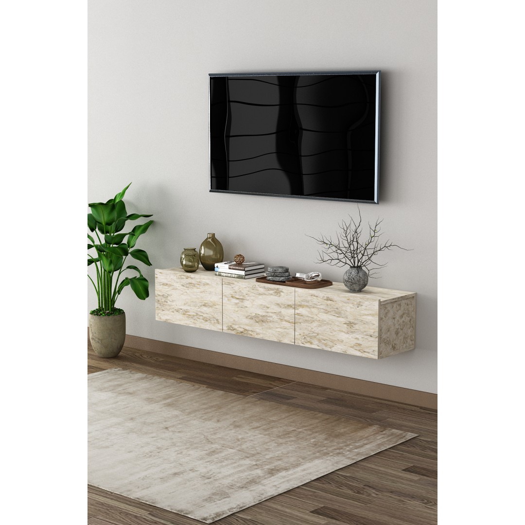 %100 MDFLAM TV Ünitesi TV Sehpası Duvara Monte T-27 %100 MDFLAM TV Ünitesi TV Sehpası Duvara Monte T-27
