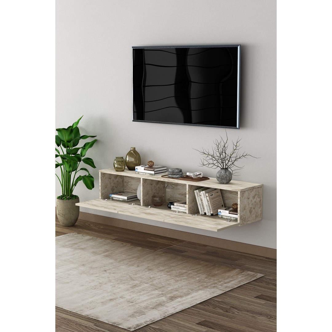 %100 MDFLAM TV Ünitesi TV Sehpası Duvara Monte T-27 %100 MDFLAM TV Ünitesi TV Sehpası Duvara Monte T-27