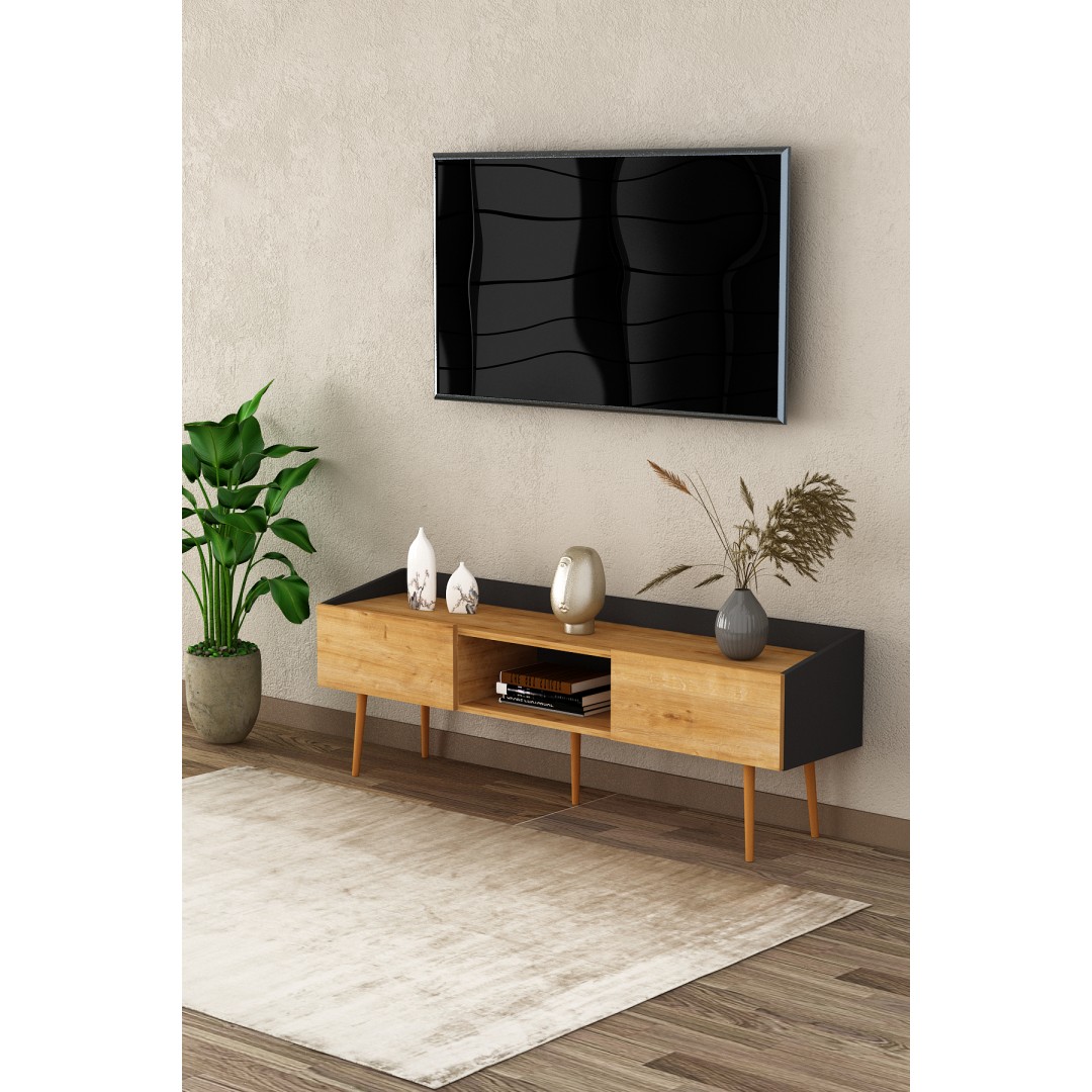 %100 MDFLAM TV Ünitesi TV Sehpası T-28 %100 MDFLAM TV Ünitesi TV Sehpası T-28