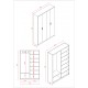 %100 MDFLAM Vestiyer & Portmanto V-08 (120cm)