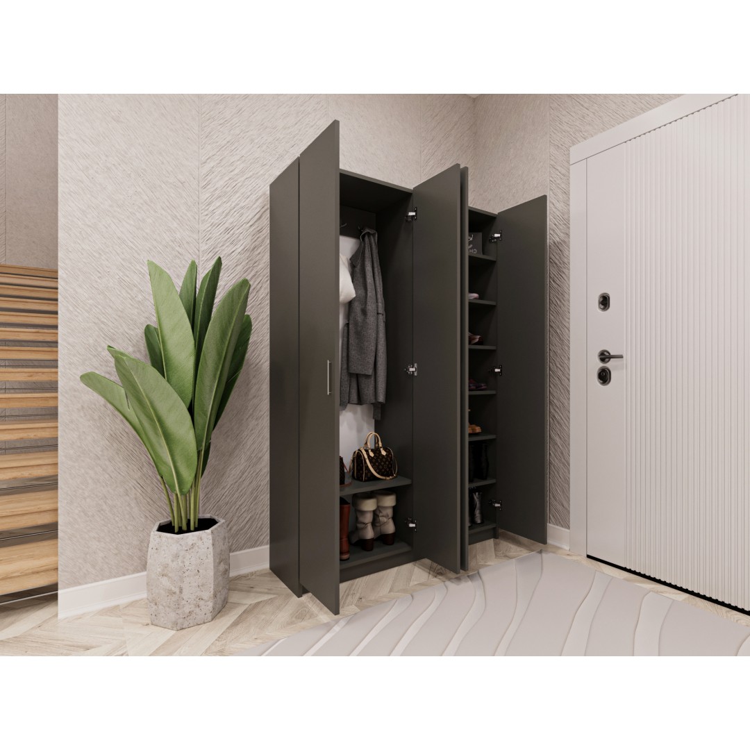 %100 MDFLAM Vestiyer & Portmanto V-08 (120cm)
