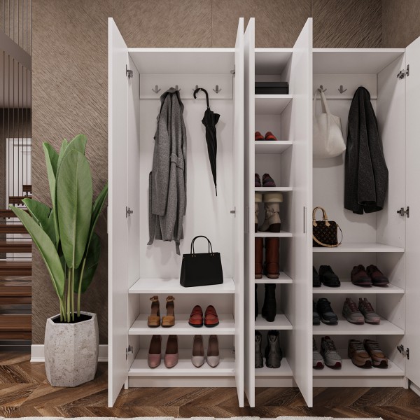 %100 MDFLAM Vestiyer & Portmanto V-09 (150cm) %100 MDFLAM Vestiyer & Portmanto V-09 (150cm)