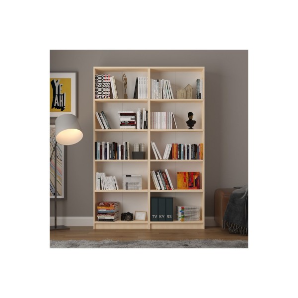 5 Raflı (5 BÖLMELİ) 2 Modüllü Kitaplık Çalışma Odası Ofis Modern Dekoratif Kitaplık 5 Raflı (5 BÖLMELİ) 2 Modüllü Kitaplık Çalışma Odası Ofis Modern Dekoratif Kitaplık