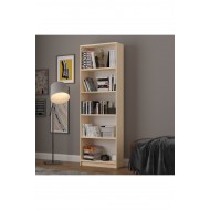 5 Raflı (5 BÖLMELİ) Kitaplık Çalışma Odası Ofis Modern Dekoratif Kitaplık