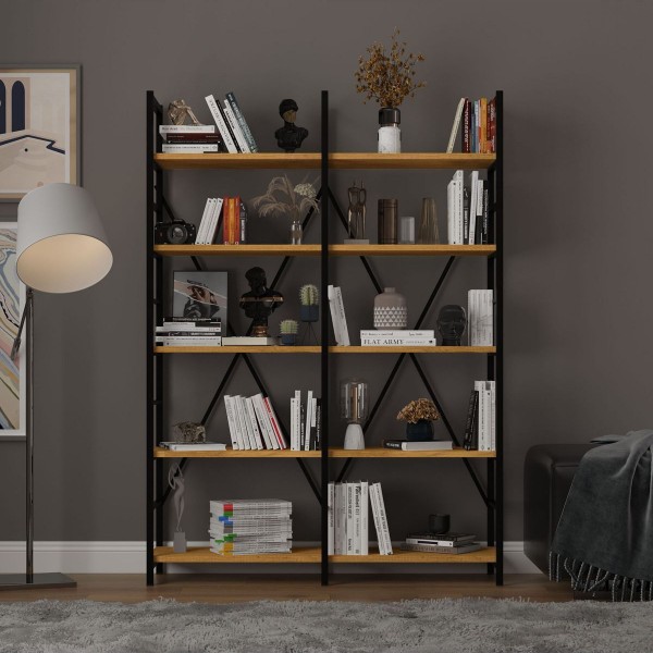 6 RAFLI METAL KİTAPLIK İKİ MODÜL 6 RAFLI METAL KİTAPLIK İKİ MODÜL