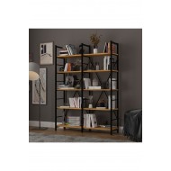 6 RAFLI METAL KİTAPLIK İKİ MODÜL