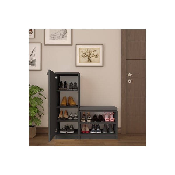 Asra Trend Antrasit Ayakkabılık A-18