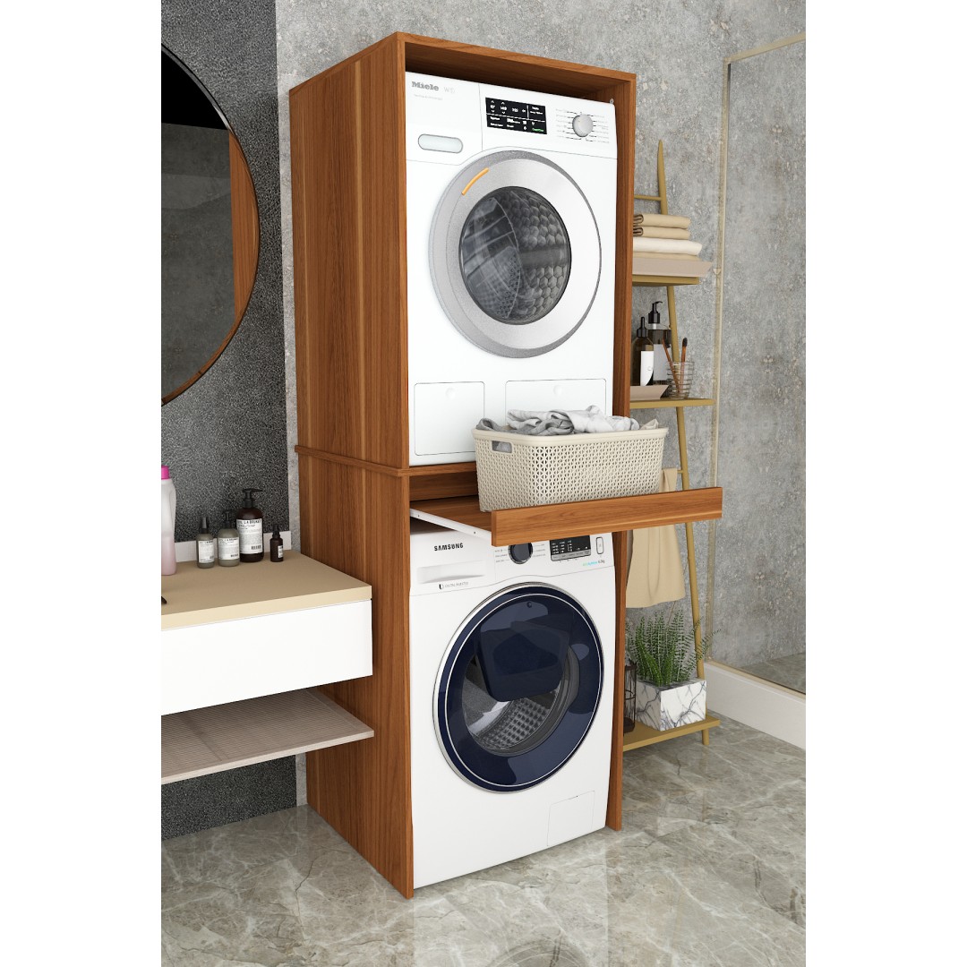 Asra Trend %100 MDF Çekmeceli Banyo Dolabı Çamaşır Makinesi+Kurutma Makinesi Dolabı BD-05 Asra Trend %100 MDF Çekmeceli Banyo Dolabı Çamaşır Makinesi+Kurutma Makinesi Dolabı BD-05