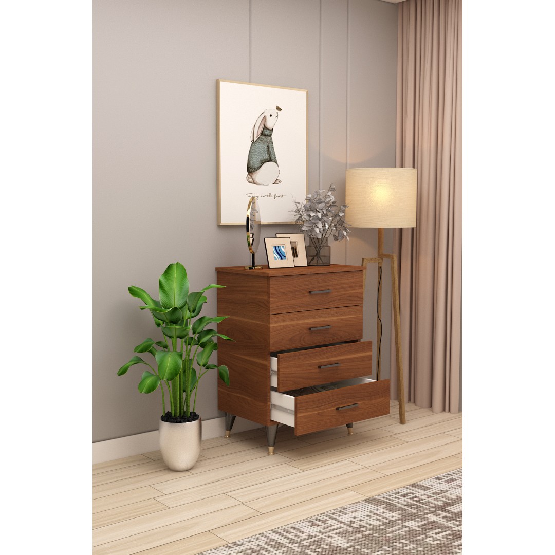Asra Trend %100 MDFLAM 4 ÇEKMECELİ ŞİFONYER 65cm Asra Trend %100 MDFLAM 4 ÇEKMECELİ ŞİFONYER 65cm