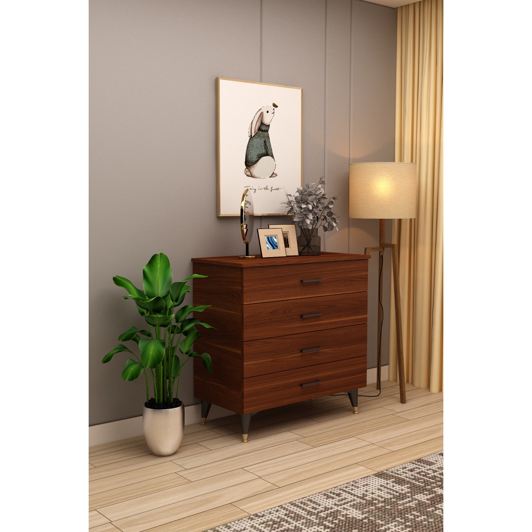 Asra Trend %100 MDFLAM 4 ÇEKMECELİ ŞİFONYER 90cm Asra Trend %100 MDFLAM 4 ÇEKMECELİ ŞİFONYER 90cm