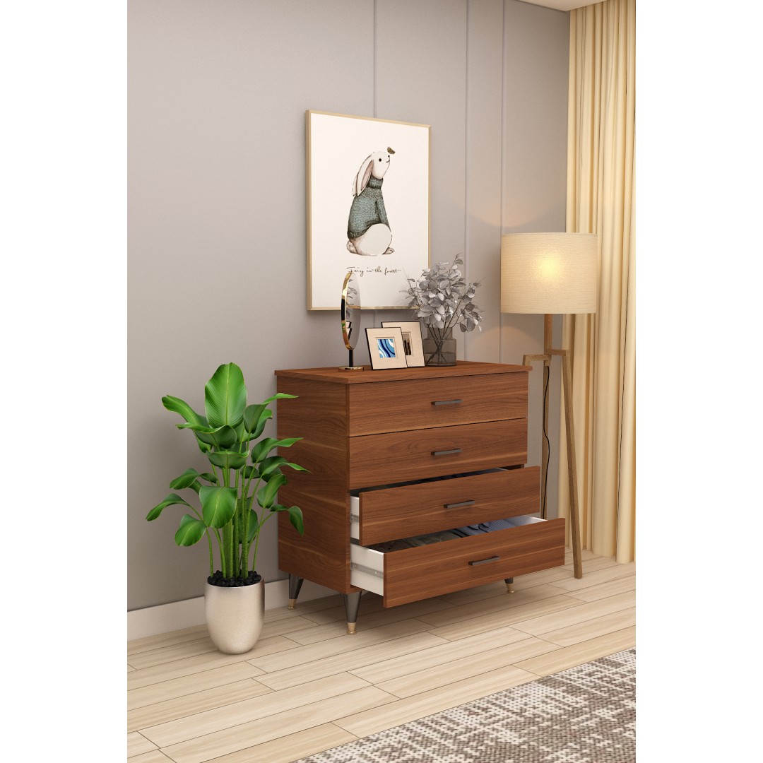 Asra Trend %100 MDFLAM 4 ÇEKMECELİ ŞİFONYER 90cm Asra Trend %100 MDFLAM 4 ÇEKMECELİ ŞİFONYER 90cm