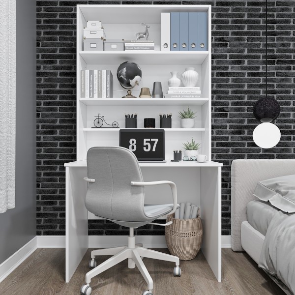 Asra Trend %100 MDFLAM Raflı Çalışma Masası Bilgisayar Ofis Ders Masası ÇM-03